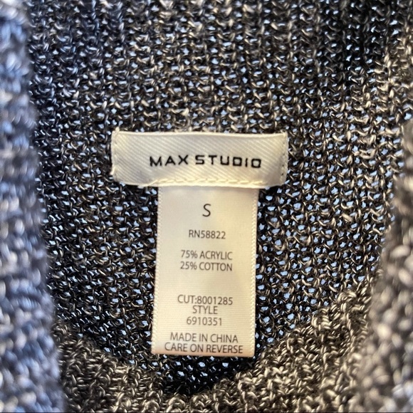 Max Studio Sleeveless Long Knit Turtleneck Sweater Dress - Picture 3 of 7